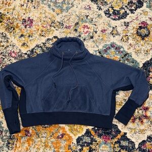 Free People Cropped Mockneck Sherpa